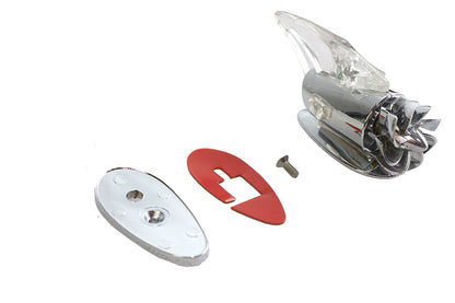 Chrome Amber Fan Operated Marker Lamp