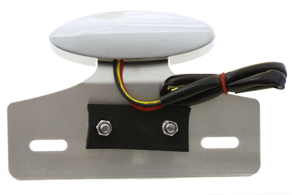 Chrome Mini LED Cateye Tail Lamp Clear Lens