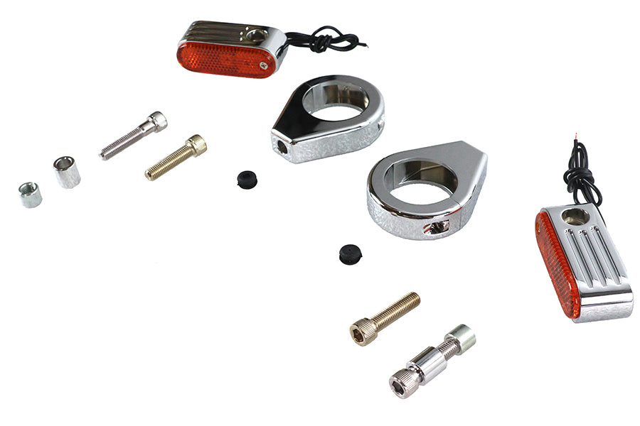 Turn Signal Kit Front with 39mm Fork Clamps