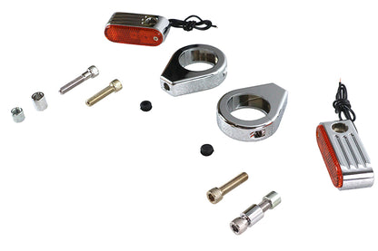 Turn Signal Kit Front with 39mm Fork Clamps