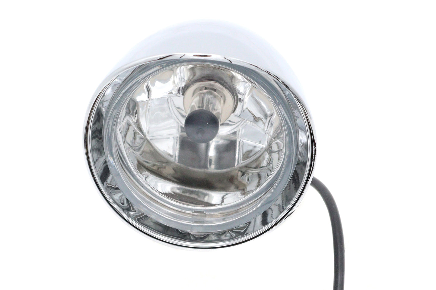 3-1/2 Round Headlamp Billet with Visor