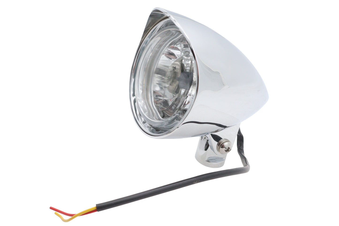 3-1/2 Round Headlamp Billet with Visor