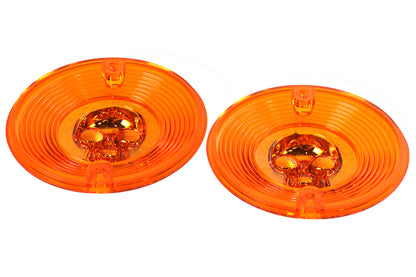 Turn Signal Lens Set with Skull Amber