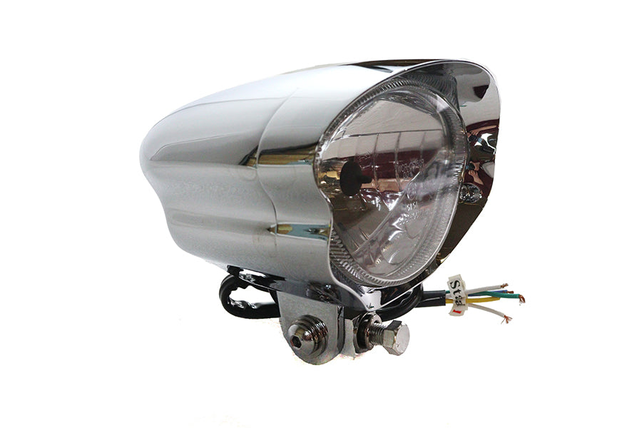 5-3/4 Headlamp Assembly Glow Style with Visor