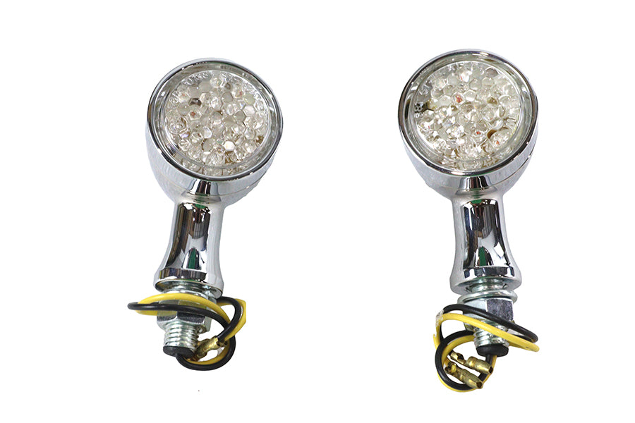 LED Bullet Marker Lamp Set Chrome