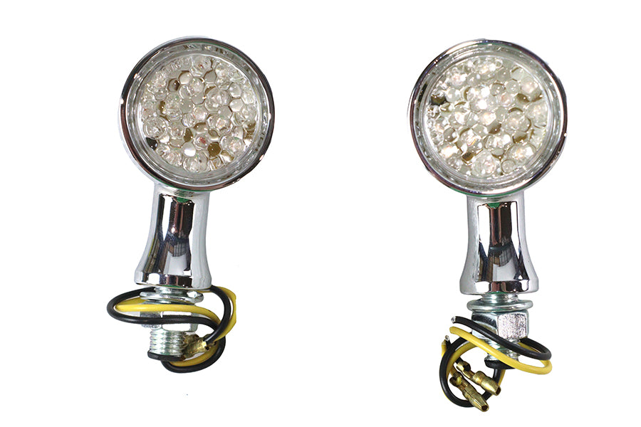 LED Bullet Marker Lamp Set Chrome