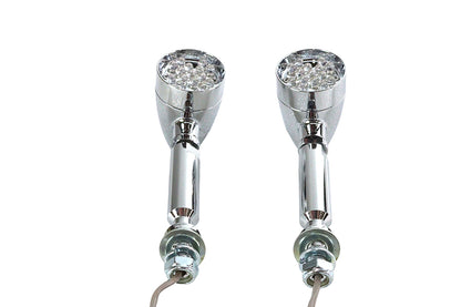 Turn Signal Set Bullet Red with Long Stud