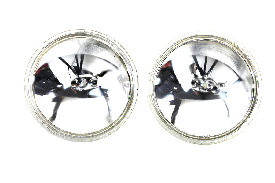 Clear 4-1/2 12 Volt Sealed Beam Spotlamp Bulb Set