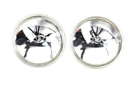 Clear 4-1/2 12 Volt Sealed Beam Spotlamp Bulb Set