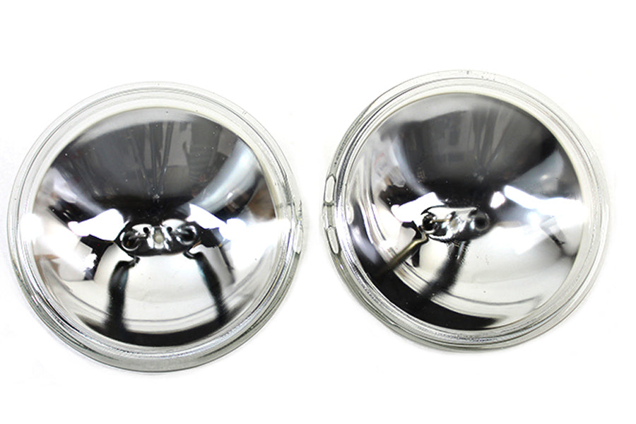 Clear 4-1/2 12 Volt Sealed Beam Spotlamp Bulb Set