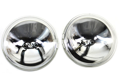 Clear 4-1/2 12 Volt Sealed Beam Spotlamp Bulb Set