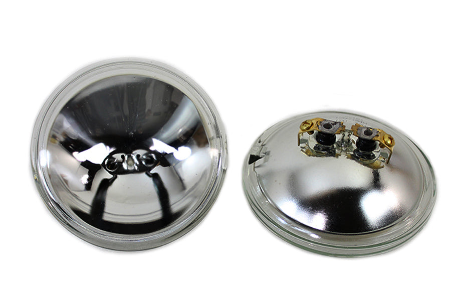 Clear 4-1/2 12 Volt Sealed Beam Spotlamp Bulb Set