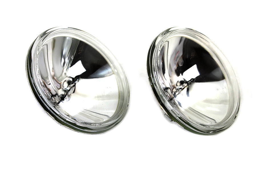 Clear 4-1/2 12 Volt Sealed Beam Spotlamp Bulb Set