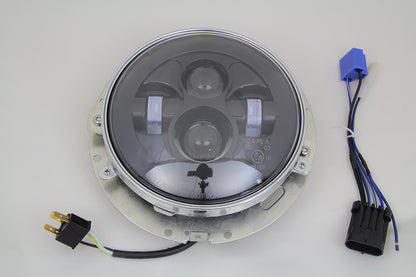 7 LED Headlamp Assembly Gloss Black