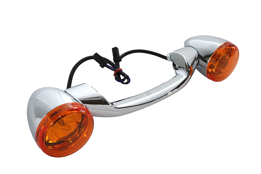 Chrome Revox Turn Signal Bar with Lamps