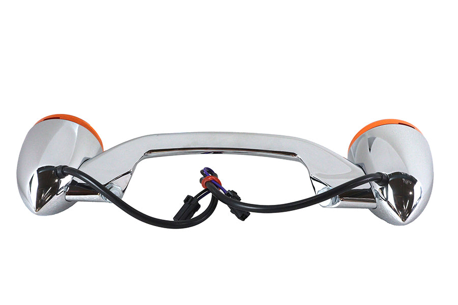 Chrome Revox Turn Signal Bar with Lamps