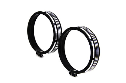 Billet Spotlamp Trim Set Black