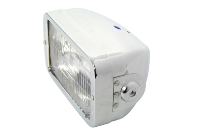 4-1/2 Headlamp Rectangular Caddy Type Chrome