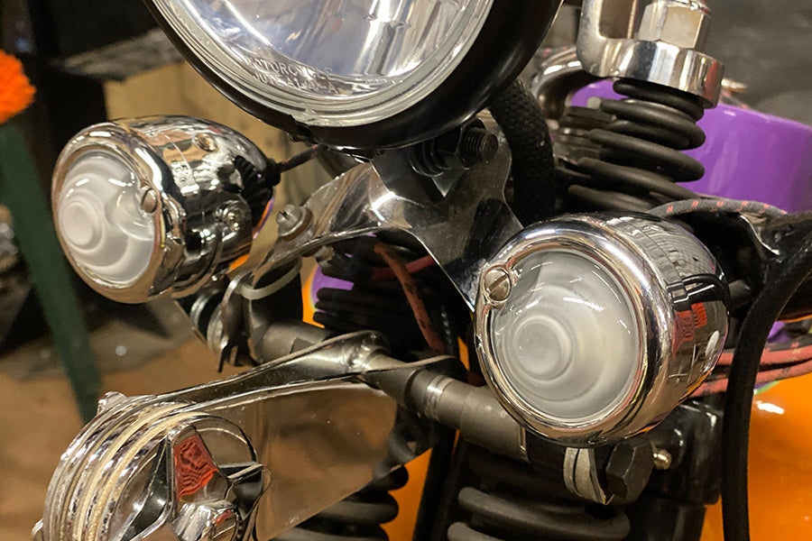 Replica Marker Lamp Lens Glass Bullet Style White