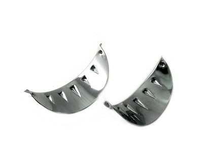 Chrome 4-1/2 Glide Spotlamp Visor Set