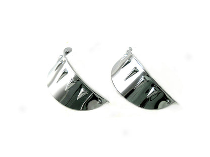 Chrome 4-1/2 Glide Spotlamp Visor Set