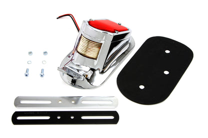 Chrome Tombstone Style Tail Lamp