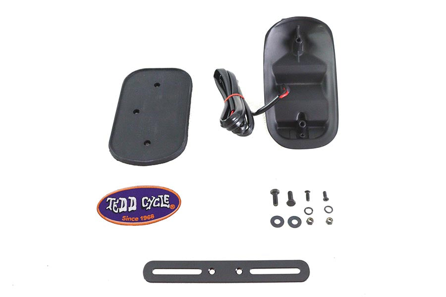 Tombstone Style Tail Lamp Assembly Matte Black