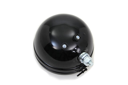 5-3/4 Round Stock Type Black Headlamp