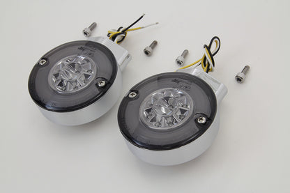 Chrome LED Turn Signal Set Front