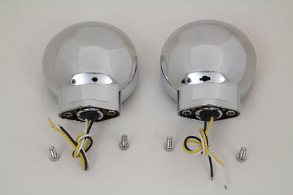 Chrome LED Turn Signal Set Front