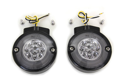 LED Turn Signal Set Front Black