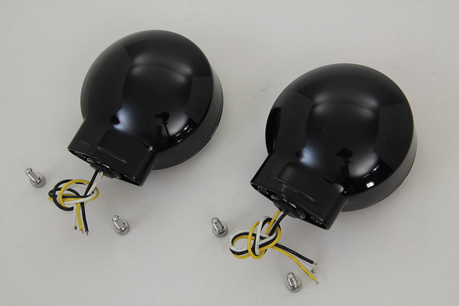 LED Turn Signal Set Front Black