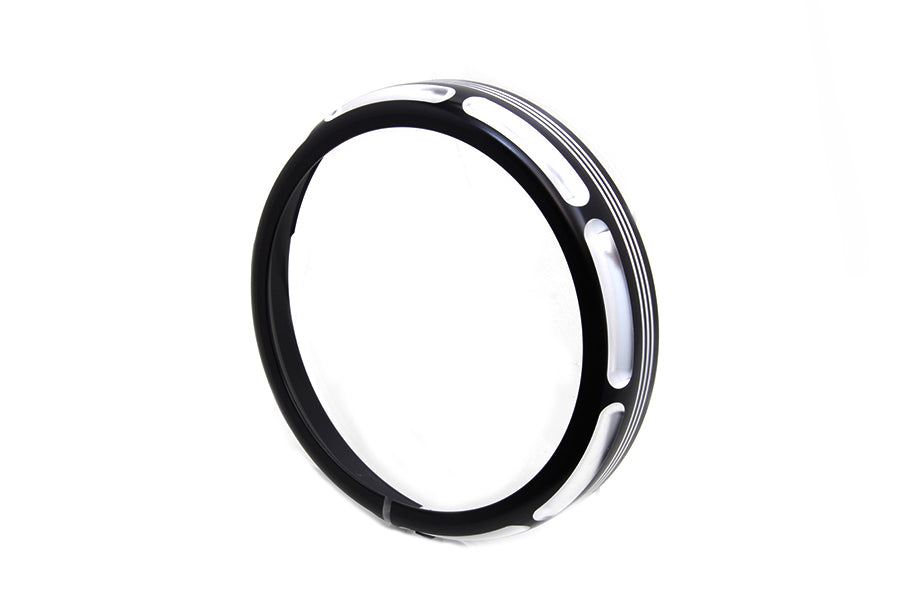 7 Black Anodize Burst Headlamp Trim Ring