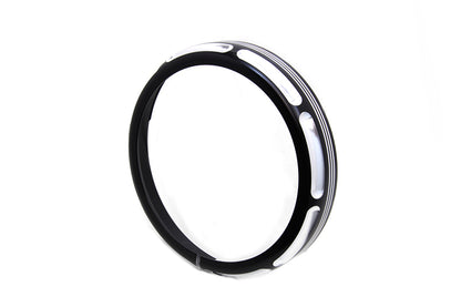 7 Black Anodize Burst Headlamp Trim Ring