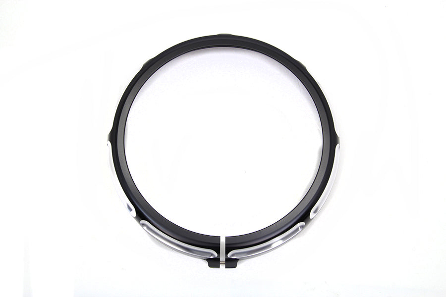 7 Black Anodize Burst Headlamp Trim Ring