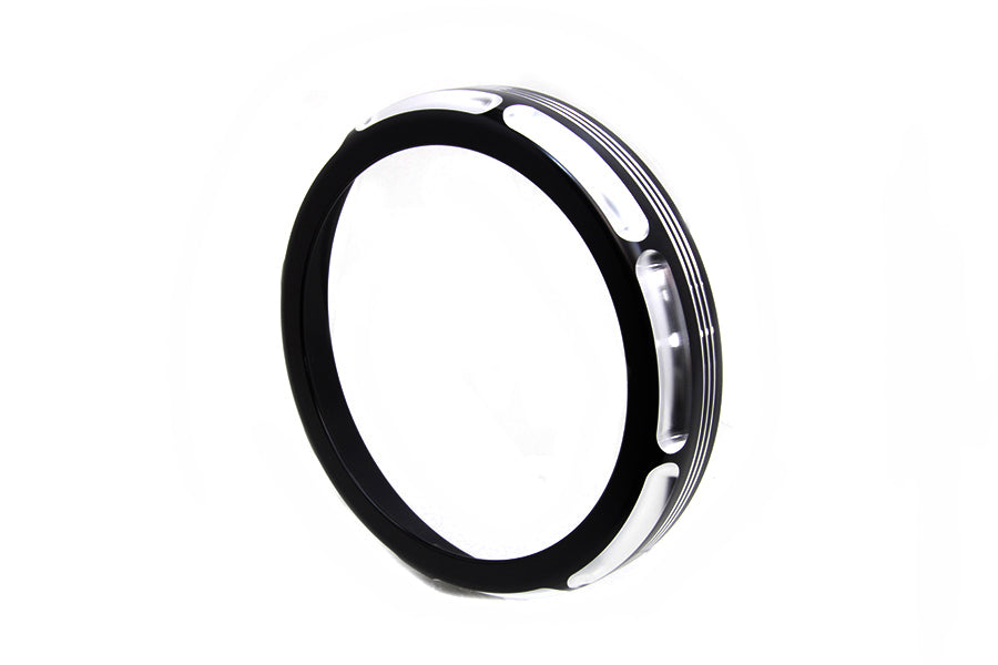 7 Black Anodize Burst Headlamp Trim Ring