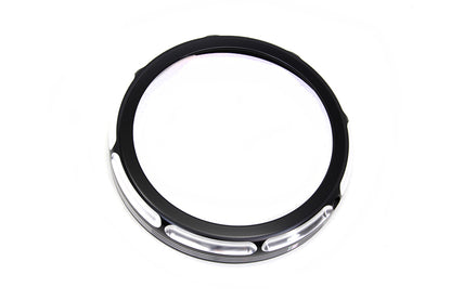 7 Black Anodize Burst Headlamp Trim Ring
