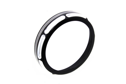 7 Black Anodize Burst Headlamp Trim Ring