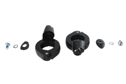 Black Turn Signal Relocation Kit 39mm Forks
