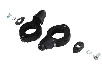 Black Turn Signal Relocation Kit 39mm Forks