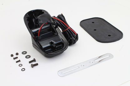 Glossy Black Tombstone Style Tail Lamp Assembly
