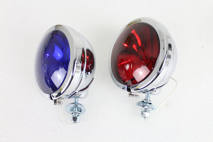 Red and Blue Police Spotlamp Set