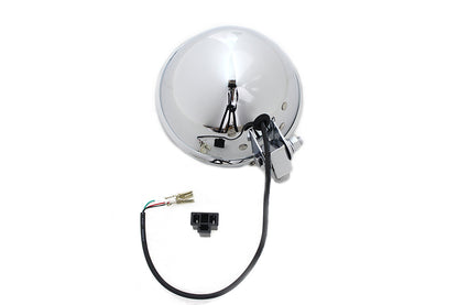5-3/4 Bates Style LED Headlamp Chrome