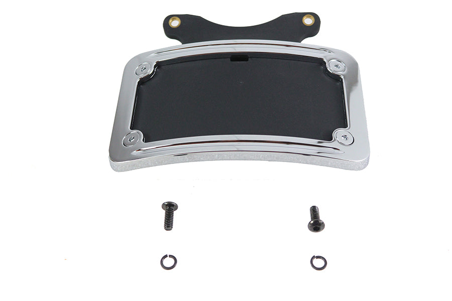 Chrome Curved License Plate Frame