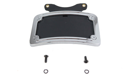 Chrome Curved License Plate Frame