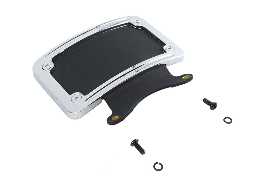 Chrome Curved License Plate Frame