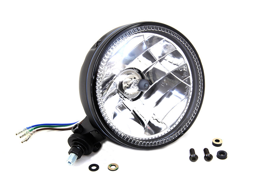 5-3/4 H4 Headlamp Unit Black