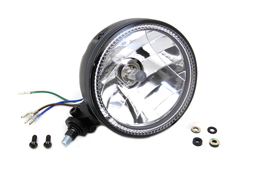 5-3/4 H4 Headlamp Unit Black