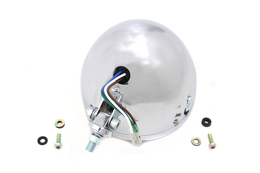 5-3/4 H4 Headlamp Unit Chrome