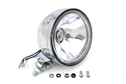 5-3/4 H4 Headlamp Unit Chrome